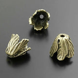 10PCS Antique Bronze Leaf Beads Caps Tassel Caps DIY Jewelry Findings