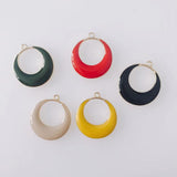 Personalized Golden Drop Oil Geometric Earring Pendant Set