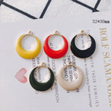 Personalized Golden Drop Oil Geometric Earring Pendant Set