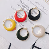 Personalized Golden Drop Oil Geometric Earring Pendant Set