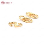 10PCS 13*7MM 24K Brass S Shape Clasps Jewelry Findings