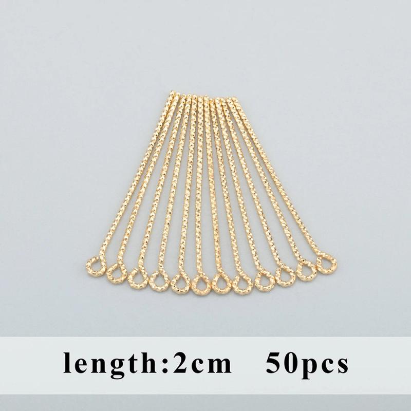 18k Plated DIY Jewelry Charms, 50pcs/lot