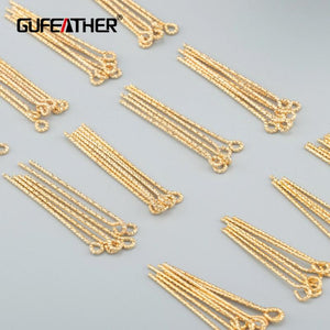 18k Plated DIY Jewelry Charms, 50pcs/lot