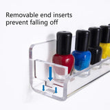 2Pcs Acrylic Nail Polish Wall Organizer Hanging Display Holder