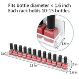2Pcs Acrylic Nail Polish Wall Organizer Hanging Display Holder