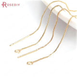 10PCS 24K Silver Brass Earring Chain Jewelry Making Diy Findings
