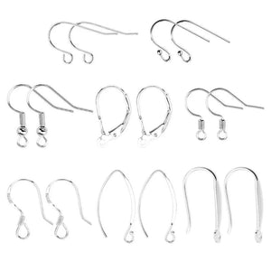 925 Silver Ear Hooks DIY Earring Findings
