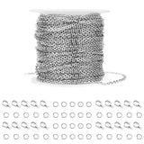 10m Stainless Steel Cable Chain Kit with Lobster Clasps & Jump Rings