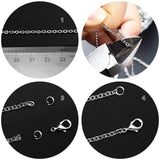 10m Stainless Steel Cable Chain Kit with Lobster Clasps & Jump Rings