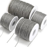 10m Stainless Steel Cable Chain Kit with Lobster Clasps & Jump Rings