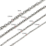 10m Stainless Steel Cable Chain Kit with Lobster Clasps & Jump Rings