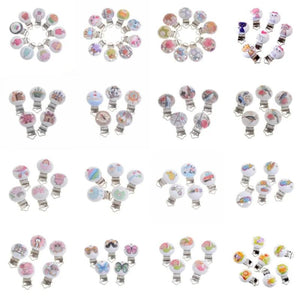 MIAOCHI Baby Safety Pacifier Clip 5PCs Teething Soother Holders