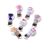MIAOCHI Baby Safety Pacifier Clip 5PCs Teething Soother Holders