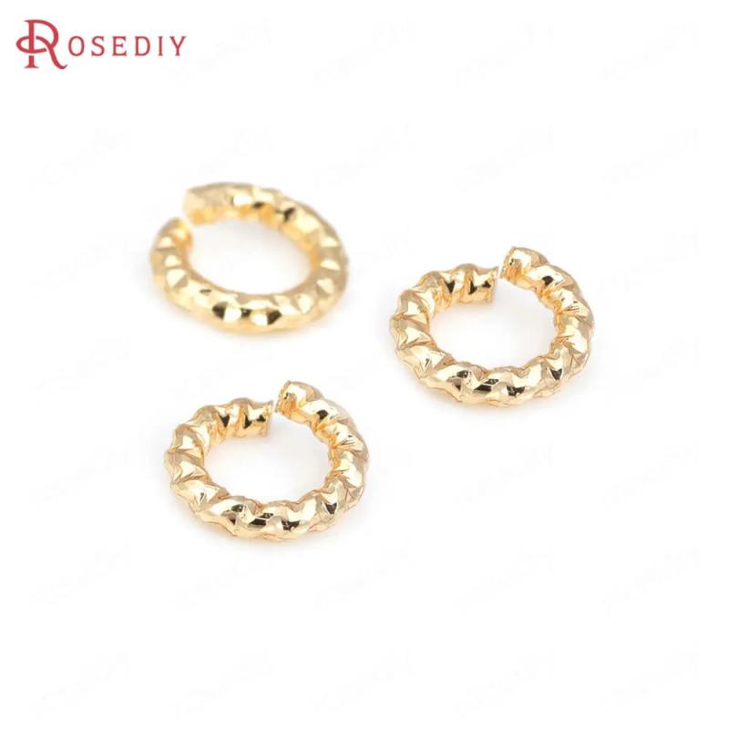 Brass Twisted Wire Jump Rings Split Rings Jewelry Making Supplies