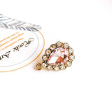 Plated Rhinestone Crystal Stud Earrings DIY Material