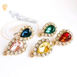 Plated Rhinestone Crystal Stud Earrings DIY Material