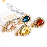 Plated Rhinestone Crystal Stud Earrings DIY Material