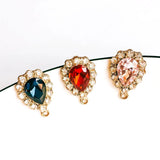 Plated Rhinestone Crystal Stud Earrings DIY Material