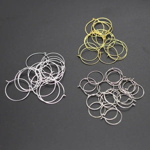 Circle Hoop Wine Glass Rings 100Pcs