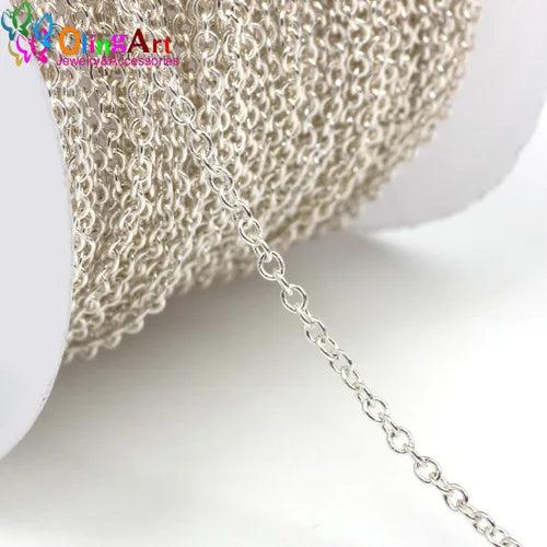 5M 1.5MM Oval Shape Link Chains DIY Jewelry Making