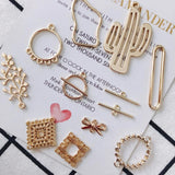 Metal Charms Pendant Eardrop Components Jewelry Finding 8pcs