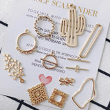 Metal Charms Pendant Eardrop Components Jewelry Finding 8pcs
