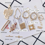 Metal Charms Pendant Eardrop Components Jewelry Finding 8pcs
