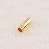 100pcs 14K Plated Brass Tube Beads Spacer DIY Jewelry Making