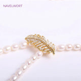 18K Plating Feather Pearl Clasps DIY Accessories
