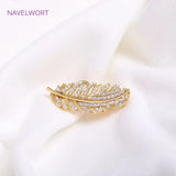 18K Plating Feather Pearl Clasps DIY Accessories