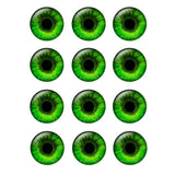 24pcs 14mm Thin Glass Cabochons Blythe Doll Eyes Chips BH173