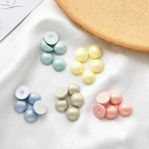 100 PCS 12mm Resin Half Round Beads DIY Jewelry Making