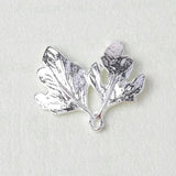 20 PCS Metal Alloy KC/Silver Plated Leaf Charms Pendant DIY Jewelry