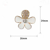5Pcs Metal Pearl Enamel Buttons for Garment Clothing Accessories