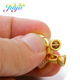 DIY Pearls Bracelet Necklace Making Spring Clasps