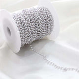1 Meter 14K Plated Pearl Beads Chains DIY Jewelry Findings