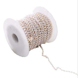 1 Meter 14K Plated Pearl Beads Chains DIY Jewelry Findings
