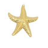 20Pcs Single Hole Starfish DIY Earring Necklace Pendant Brass Jewelry