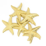 20Pcs Single Hole Starfish DIY Earring Necklace Pendant Brass Jewelry