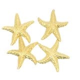20Pcs Single Hole Starfish DIY Earring Necklace Pendant Brass Jewelry