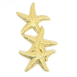 20Pcs Single Hole Starfish DIY Earring Necklace Pendant Brass Jewelry