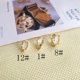 Crystal Ear Pin DIY Accessory with Pure Silver Alloy