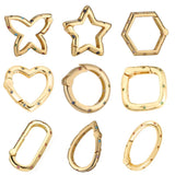 Rainbow Rhinestone Push Clasps for DIY Necklace Making