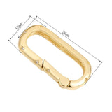 Rainbow Rhinestone Push Clasps for DIY Necklace Making