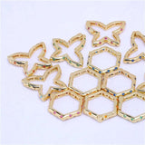 Rainbow Rhinestone Push Clasps for DIY Necklace Making