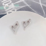 10pcs Heart Shape Charms Silver Pendants for DIY Jewelry Making