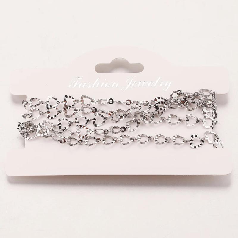 Gold-Plate Heart Link Chain DIY Jewelry Making