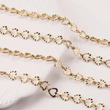 Gold-Plate Heart Link Chain DIY Jewelry Making