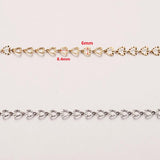 Gold-Plate Heart Link Chain DIY Jewelry Making
