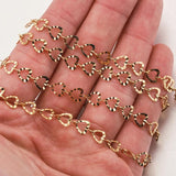 Gold-Plate Heart Link Chain DIY Jewelry Making